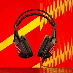 Дротова гарнітура Borofone BO101 Racing, USB, 3.5mm, 2m, Чорно-Червоний - мініатюра 7