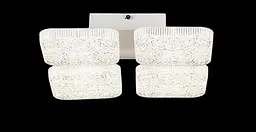 Люстра стельова LED Splendid Ray L3181/4, 96W, білий, з пультом, сучасний стиль - мініатюра 4