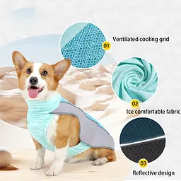 Літній охолоджувальний жилет для собак Derby Summer Dog Cooling Vest PA0355-1 Blue, L - мініатюра 4