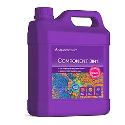 Комплекс макро і мікроелементів Aquaforest Component 3in1 2 л для морських акваріумів, метод Баллінга