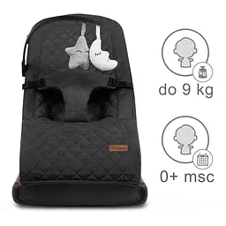 Крісло-гойдалка Kidwell Laro Black/Wooden - мініатюра 3