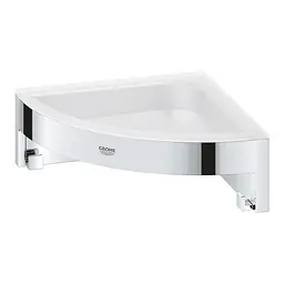 Полиця для душу Grohe QuickFix Start Cube кутова з тримачем 41106000, Хром - мініатюра 2