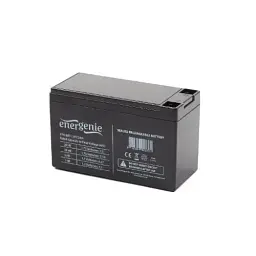 Акумуляторна батарея EnerGenie, 12V, 7.5 Агод, AGM, T2, 151x94x65 мм, 2.8 кг (BAT-12V7.5AH)