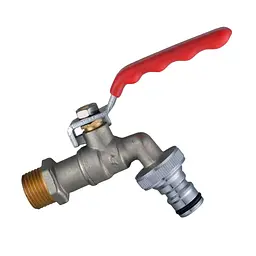 Кран кульовий для поливу Q Professional 1/2″ NV-QP155 + коннектор швидкоз'ємний - мініатюра 2