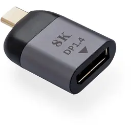 Перехідник Type-C Male to DP 1.4 8K60Hz compact Vinga (VCPATCDP4C)