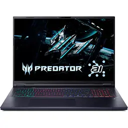 Ноутбук Ігровий ACER Predator Helios Neo 18 AI PHN18-72-929M, Intel Core Ultra 9-275HX до 5.4GHz, 18" WQXGA, 64GB, SSD 4TB, NVIDIA GeForce RTX 5070 Ti 12GB, Free Dos