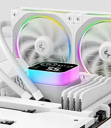 СВО Deepcool LQ360 Ultra ARGB WH (R-LQ360-WHASMC-G-1) - мініатюра 12