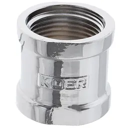 З'єднувальна муфта Koer 3/4" (хром) Kf.C08.chr KF0117 - мініатюра 2