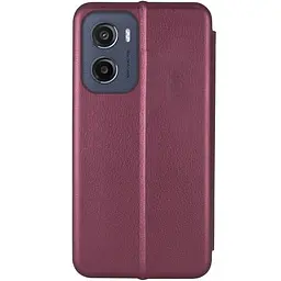 Шкіряний чохол-книжка Classy для Motorola Moto G05 / E15 Бордовий - мініатюра 2