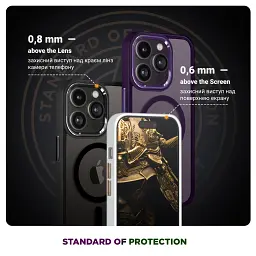 Чохол ArmorStandart Unit MagSafe для Apple iPhone 13 Purple - мініатюра 4