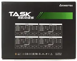 Блок живлення Chieftec Task 600W 80+ Bronze (TPS-600S) Black - мініатюра 4