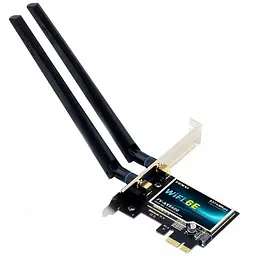 Мережева карта Fenvi FV-AX5400 Bluetooth 5.3 + Wi-Fi 2.4 / 5 / 6 GHz PCI-E з антенами (18842)