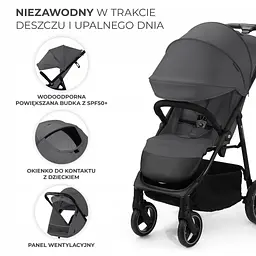 Прогулянкова коляска Kinderkraft Trig 3 Grey - мініатюра 3