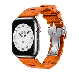 Ремінець для смарт-годинника Hermes для Apple Watch Band Hermes 42/44/45/49 мм червоний - мініатюра 2
