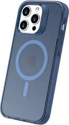 Захисний чохол Vokamo для iPhone 15 Pro з магнітним кільцем блакитний - мініатюра 4