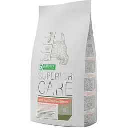 Сухий корм для собак малих порід з білою шерстю з лососем Nature's Protection Superior Care White 17 кг