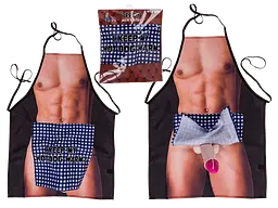 Кухонний фартух з плюшевим пенісом Kitchen Apron Men Body