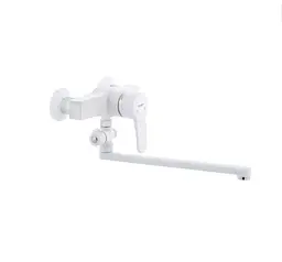 Змішувач для ванни PLAMIX Mario-006 White (без шланга і лійки) (PM0560)