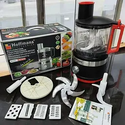 Кухонний подрібнювач овочерізка Hoffmans Electronics HM-2076 універсальний чоппер 1000 Вт Чорний - мініатюра 6