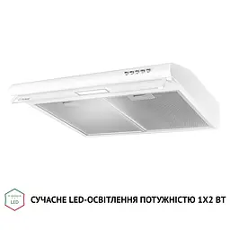 Витяжка плоска Perfelli PL 6144 W LED - мініатюра 4