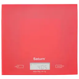 Ваги кухонні Saturn ST-KS7810 Red - мініатюра 1