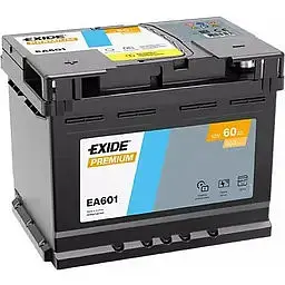 Автомобільний акумулятор EXIDE Premium Carbon Boost 2.0 6СТ-60Ah Аз 600A (EN) EA601 - мініатюра 2