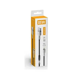 Дата кабель USB 2.0 AM to Lightning 1.0m head metal black ColorWay (CW-CBUL046-BK) - мініатюра 7