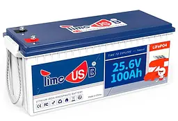 Акумуляторна батарея для ДБЖ Timeusb LiFePO4 24 V / 100 А*ч (Timeusb-24V100Ah) - мініатюра 1