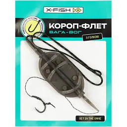 Оснащення коропове X-Fish Короп-флет з голкою 1 гачок 80g - мініатюра 2