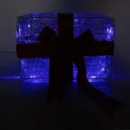 Новорічна LED декорація Devilon подарункова коробка 14 см (040858) - мініатюра 2