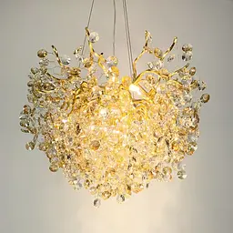Підвісна люстра з кришталевими камінчиками Bouquet Line.F Діаметр 60см - мініатюра 3