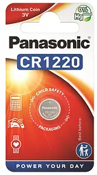 Батарейка Panasonic CR-1220EL/1B літієва CR1220 блістер 1 шт.