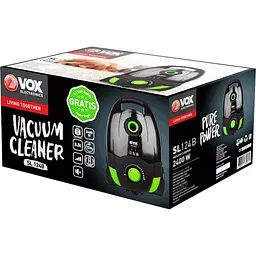 Пилосос VOX SL-124B сухе прибирання 3.5 л 12 м 2000 Вт Чорний - мініатюра 3