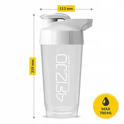Шейкер спортивний 4FIZJO Ultra 700 мл White (P-5905973407083) - мініатюра 7