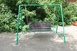 Гойдалки садові, лавка на ланцюгах - мініатюра 6