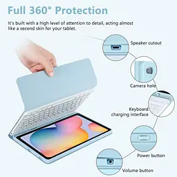 Чохол для клавіатури для Samsung Galaxy Tab S6 Lite 10.4" 2020 (Модель: SM-P610 / SM-P615) - мініатюра 6