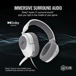 Ігрові навушники Corsair HS55 Surround White (CA-9011266) [75608] - мініатюра 7