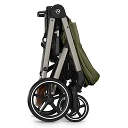 Коляска Cybex Balios 3 в 1 Moss Green автокрісло Cloud T i-Size Plus Leaf Green + адаптори - мініатюра 6