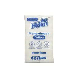 Губка для прибирання Ms Helen Меламінова Біла 10х6х2 см 20 шт. (4820281850103)