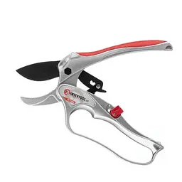 Секатор садовий INTERTOOL FT-1006 180 мм, з храповим механізмом та SK5 лезом