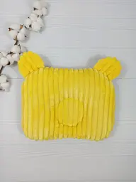 Дитяча ортопедична подушка 24×32 для новонароджених a.l.babybox Діно Жовтий - мініатюра 2