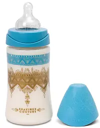Пляшечка для годування Suavinex Couture, 270 мл, блакитний (304151) - мініатюра 2