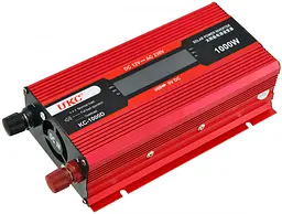 Автоінвертор-перетворювач напруги з LCD-екраном UKC 12 V-220 V 1000 W KC-1000D - мініатюра 2