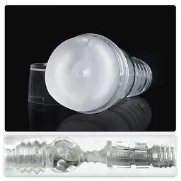 Мастурбатор-анус Fleshlight Ice Butt Crystal у напівпрозорому корпусі, 25 см - мініатюра 2