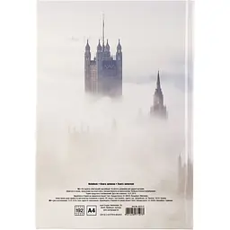 Книга записна Axent City London A4 в клітинку 192 аркуша (8423-21-A) - мініатюра 2