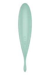 Вакуумний кліторальний стимулятор з вібрацією Satisfyer Twirling Pro+ зелений - мініатюра 5