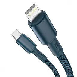 Кабель Baseus High Density Braided Fast Charging Data Cable Type-C to Lightning PD 20W 1m Blue (CATLGD-03) - мініатюра 4