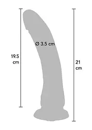 Фалоімітатор ToyJoy Dong 8.5 Inch, 21 см (тілесний) - мініатюра 3
