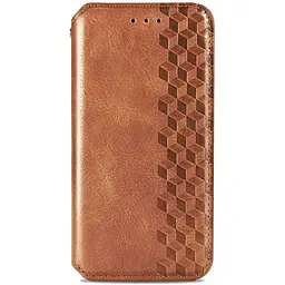 Шкіряний чохол-книжка GETMAN Cubic (PU) для Realme 11 4G Коричневий