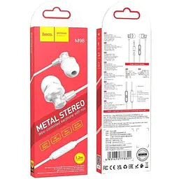 Навушники Hoco Delighted metal universal earphones with microphone M98 чорні - мініатюра 2